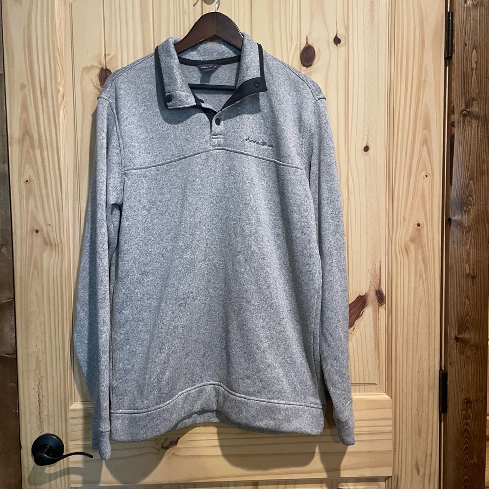 Eddie Bauer Gray Lightweight Shirt Jacket